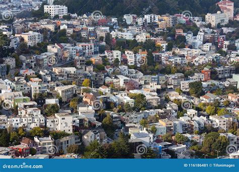 Houses on Buena Vista Neighborhood in San Francisco Stock Image - Image ...