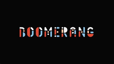 Boomerang - Animated Typeface in 2020 | Typeface, Animation, Boomerang