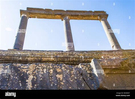 Roman ruins north of the citadel. Bosra, Syria Stock Photo - Alamy