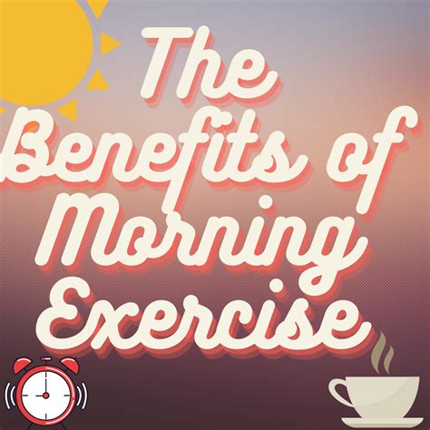 benefits of morning exercise