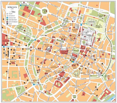 Munich Attractions Map PDF - FREE Printable Tourist Map Munich, Waking ...