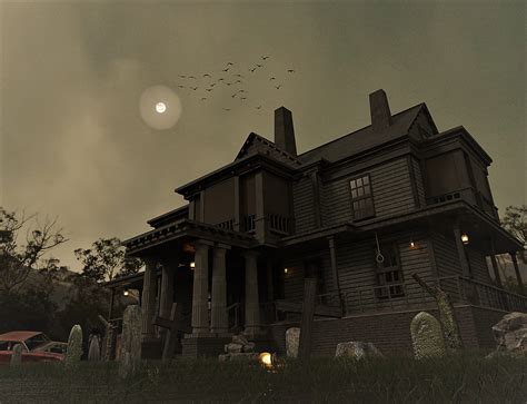 ArtStation - Haunted house 3d model | Game Assets