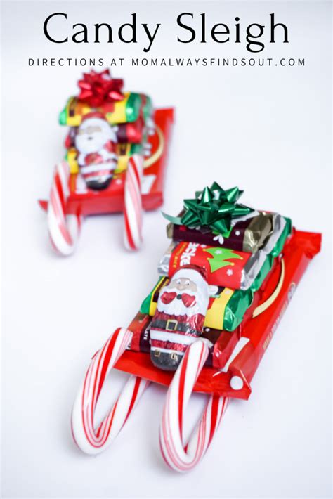 How To Make a Candy Cane Sleigh DIY Directions