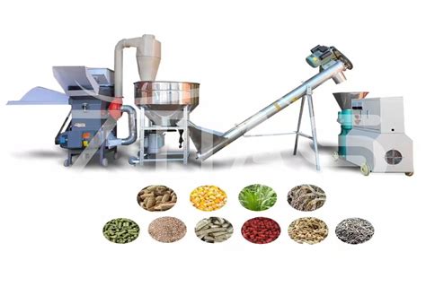 Complete Feed Pellet Production Line - Chicken Feed and Mixer and ...