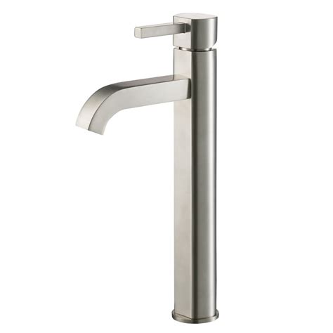 KRAUS Ramus™ Tall Vessel Bathroom Faucet, Satin Nickel Finish - Walmart ...