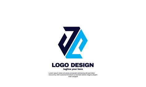 awesome best idea simple company business logo design vector blue navy ...