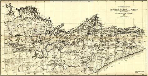 Superior National Forest Map - 1920