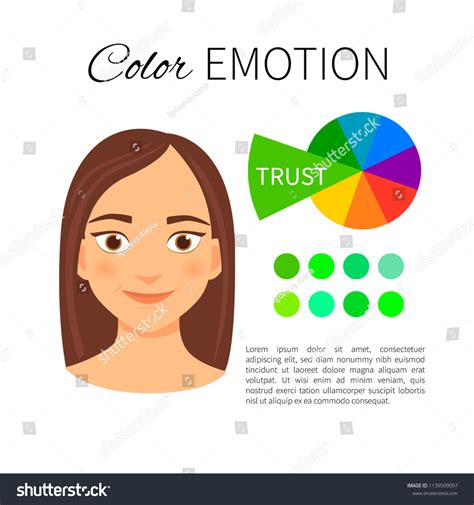 Vector Infographics Color Emotions Influence Green Stock Vector (Royalty Free) 1139509097 ...