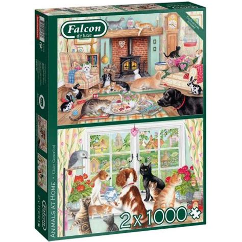 Animals At Home Set of 2 x 1000 Piece | Animal Gift Club