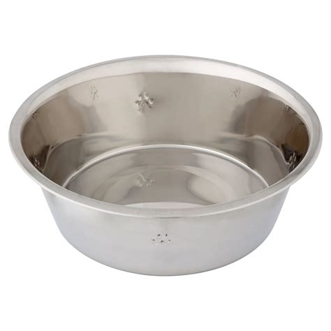 Vibrant Life Stainless Steel Dog Bowl with Paws, X-Large - Walmart.com