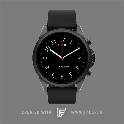 Fossil Gen 6 - Simply - watch face for Apple Watch, Samsung Gear S3, Huawei Watch, and more - Facer