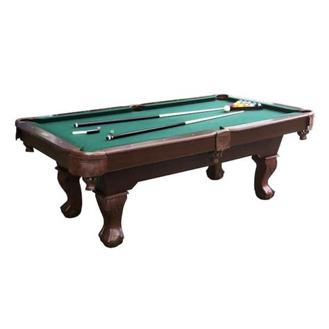 Barrington 7.5 ft. Traditional Ball and Claw Leg Billard Table BLL090_066B - The Home Depot