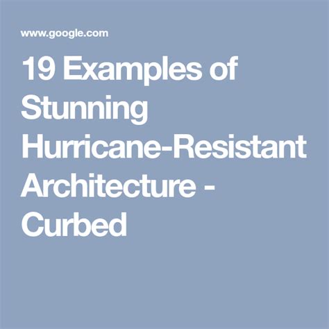 19 Examples of Stunning Hurricane-Resistant Architecture | Hurricane, Architecture, Stunning