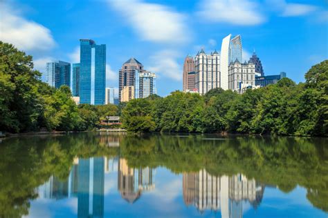 Skyline and reflections of midtown Atlanta, Georgia | The Fund for American Studies