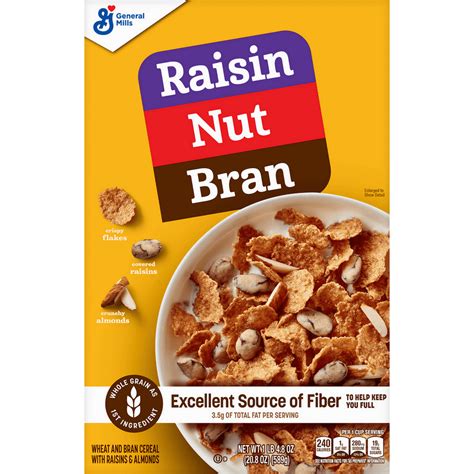 Raisin Nut Bran Breakfast Cereal, 20.8 oz - Walmart.com - Walmart.com