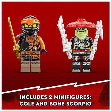 LEGO NINJAGO Cole S Earth Dragon EVO, Upgradable Action Toy Figure ...