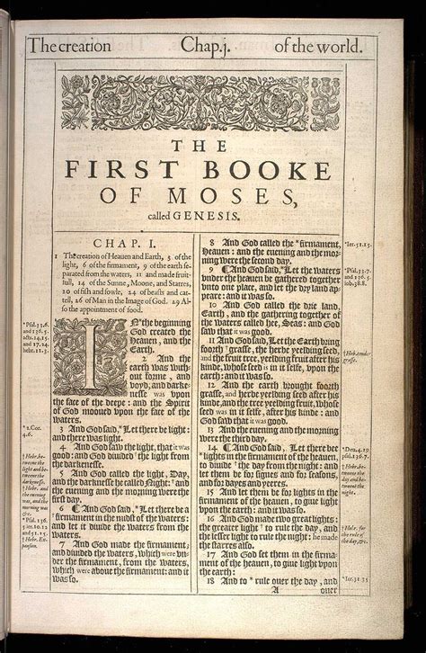 THE FIRST BOOKE OF MOSES, CALLED GENESIS. (ORIGINAL 1611 KJV) | 1611 ...