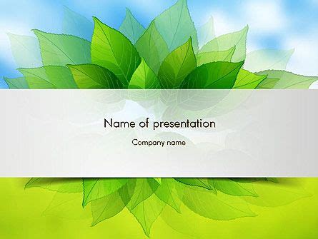 Bunch of Green Leaves Presentation Template | Powerpoint, Presentation templates, Powerpoint ...