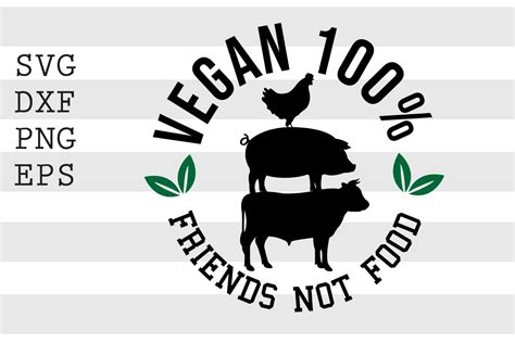 Vegan 100% White SVG Graphic by spoonyprint · Creative Fabrica