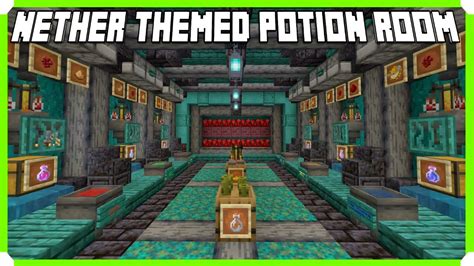 How To Build A Nether Themed Potion Room In Minecraft Bedrock Edition | #Minecraft #1man1game ...