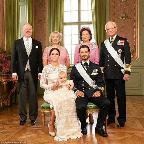 Swedish royal family release official photographs of Prince Alexander's christening | Daily Mail ...