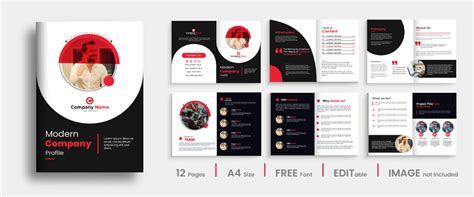 12 Page Modern Company Profile Design 2022 :: Behance