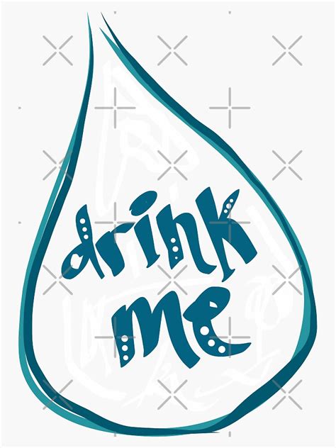 "Drink Me" Sticker by ari-art | Redbubble