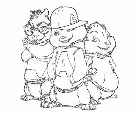 Alvin Chipmunks Coloring Coloring Pages