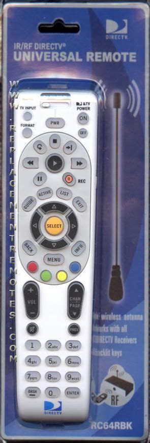 Buy DirecTv DIRECTV RC64R -RC64RBK Satellite Receiver Remote Control