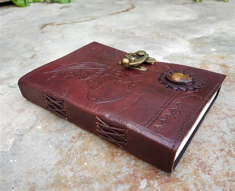 Handmade Brown Leather Journal Notebook Genuine Leather Daily - Etsy