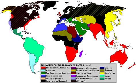 Map of Peshawar Lancers World | alternatehistory.com