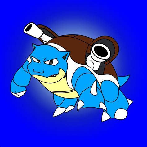 Pokemon Blastoise Blue version by OmegaRiderSangou on DeviantArt