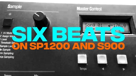 Six beats on SP1200 and S900 - YouTube