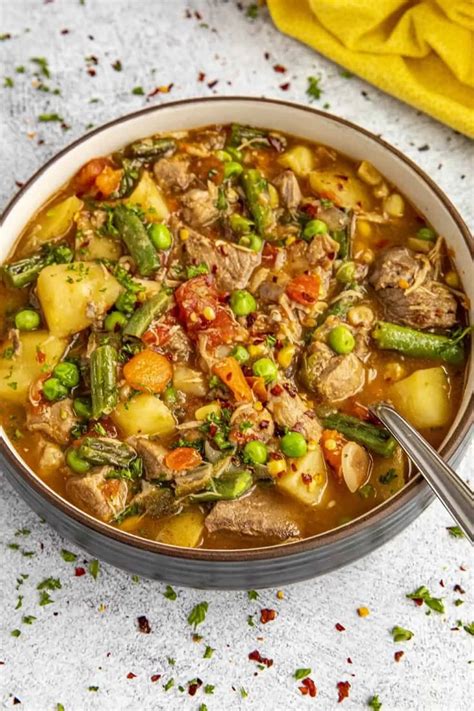 Booyah Recipe - This booyah recipe is a meaty, chunky stew popular in the American Midwest made ...