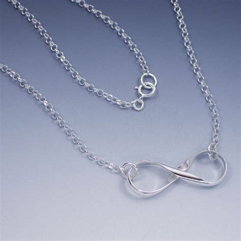 Silver Infinity Necklace, Infinity Symbol Jewelry - Etsy | Infinity symbol jewelry, Infinity ...