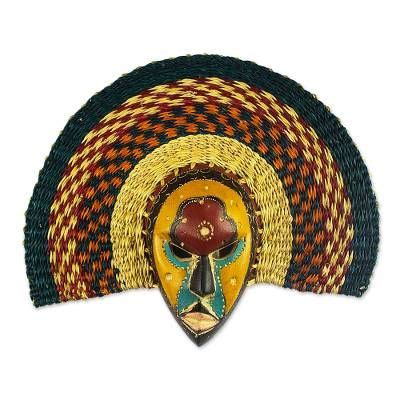 African wood mask, 'Bunme' in 2021 | Wood mask, African masks, Painted flower