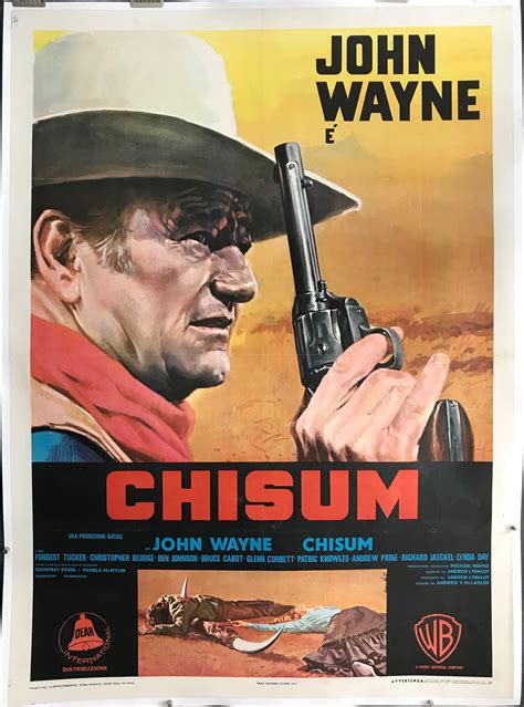 CHISUM, Original Italian Movie Poster starring John Wayne. - Original Vintage Movie Posters