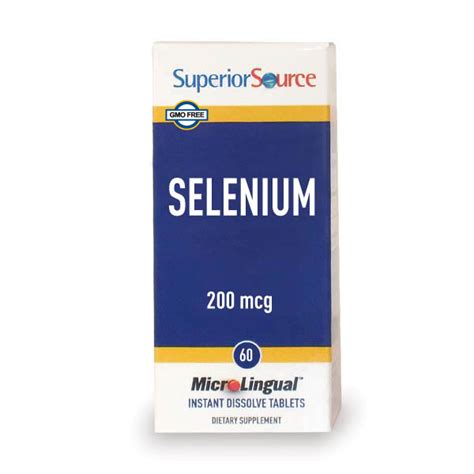 Selenium 200 mcg (as Selenomethionine) - Superior Source Vitamins