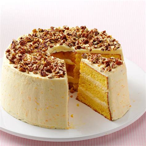 Layered Orange Sponge Cake Recipe | Taste of Home