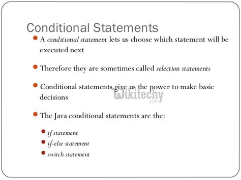 Conditional Statements in Java - By Microsoft Awarded MVP - Learn in ...