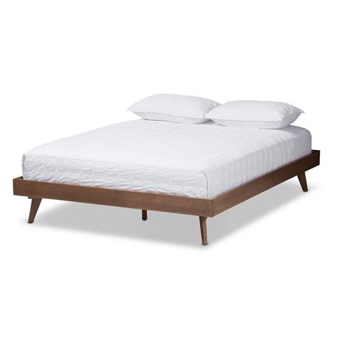 Baxton Studio Jacob Brown Full Platform Bed Frame-28862-7681-HD - The Home Depot