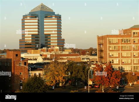 AJD54594, Burlington, NC, North Carolina, Downtown Skyline Stock Photo ...