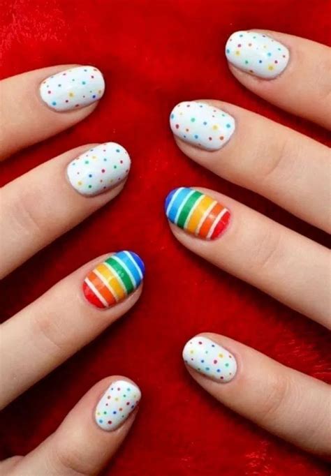 Nail art designs easy cute for kids 00006 — gcan.net | Rainbow nail art, Rainbow nail art ...