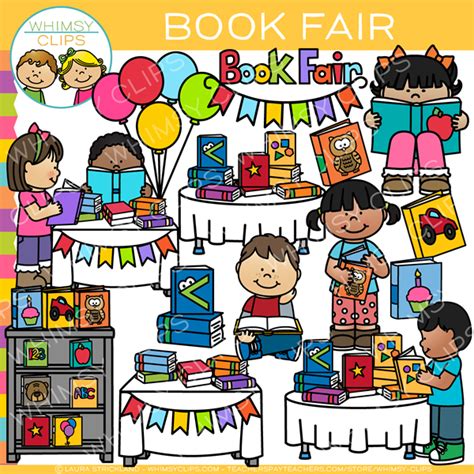 School Book Fair Clip Art | School book fair, Scholastic book fair ...