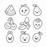 Cute Fruit Coloring Pages sketch template