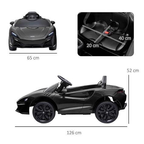 Kids Black McLaren Ride On Car | Kidaroos