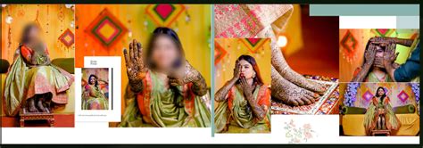 bridal mehndi album psd design - Free Wedding PSD