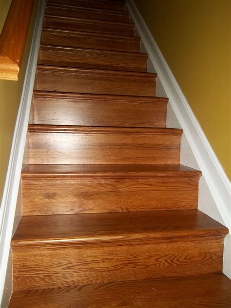 Hardwood Stair Treads And Risers / Stairtek 0 625 In X 11 5 In X 36 In Prefinished Gunstock Red ...