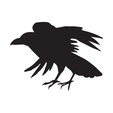 black bird raven logo 5154739 Vector Art at Vecteezy