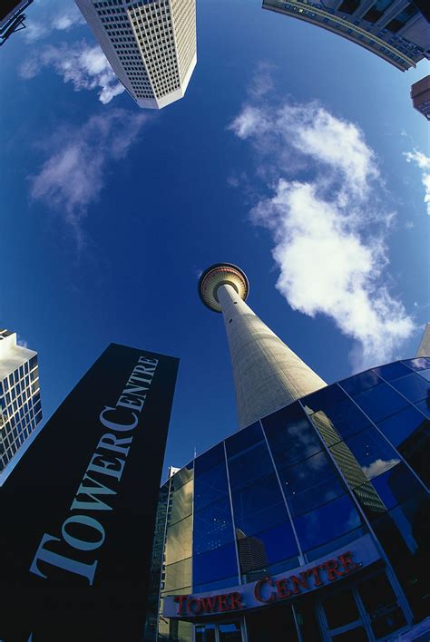 Downtown - Calgary Tower Calgary, Cn Tower, Downtown, City, Building, Landmarks, Travel, Quick ...